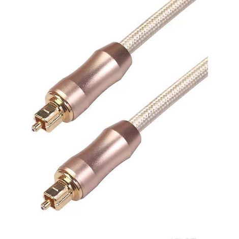 Câble optique numérique Toslink mâle-mâle, 1 m, diamètre extérieur 6,0 mm - (1/4)