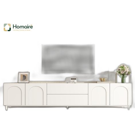 TV-Ständer MDF weiß 180 x 40 x 48 cm HOMAIRE (1/5)