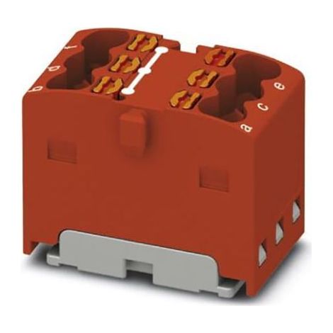 Bloc de distribution Phoenix Contact 6 voies, section de fils 2,5 mm², 17.5A, 450 V ( Prix pour Paquet de 20 )