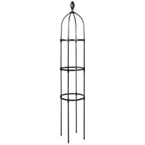 Tuteur de Jardin 145 cm Colonne rosiers Support pour Plantes grimpantes Ø 31.7 cm Obélisque de Jardin (1/4)