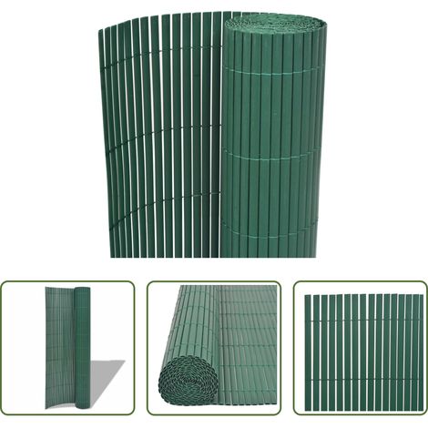 vidaXL Grün - Gartenzaun Grün 150 x 500 cm PVC (1/5)