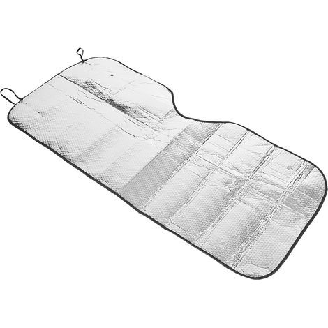 Silberner, reflektierender Sonnenschutz für Autos, hitzereflektierend, große universelle Windschutzscheibenabdeckung, Sonnenschutz für Autos, wiederverwendbares Fahrzeugzubehör (1/5)
