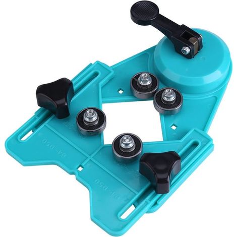 Punta da trapano regolabile da 4 mm a 80 mm, guida per sega in ceramica/vetro/marmo, localizzatore di nucleo a ventosa, guida per localizzatore di punzoni per utensili elettrici (1/4)