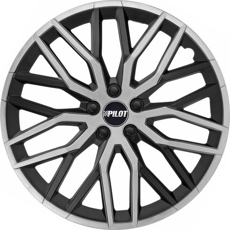 Speedster - Set 4 copricerchi - 14" - Nero/Argento