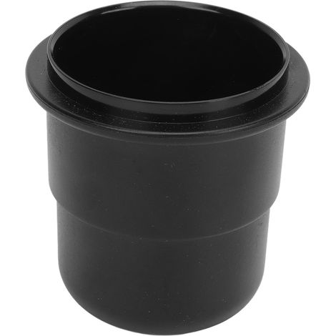 Gobelet doseur anti-fuite en plastique pour machine à café, 58 mm, noir, pour la maison et le magasin. (1/5)