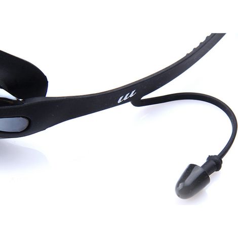 Lunettes de natation HD étanches, antibuée, monture large, finition électroplaquée, argentées, pour hommes et femmes (1/5)