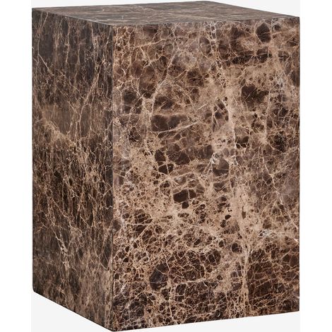 Mesa auxiliar cuadrada 35x35 cm en piedra natural Aluret SKLUM       