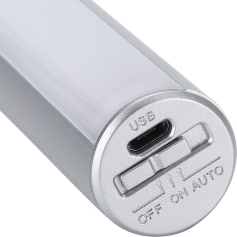 USB-wiederaufladbare, tragbare LED-Nachttischlampe mit Bewegungssensor und einstellbarer Umgebungsbeleuchtung (weiß) (1/5)