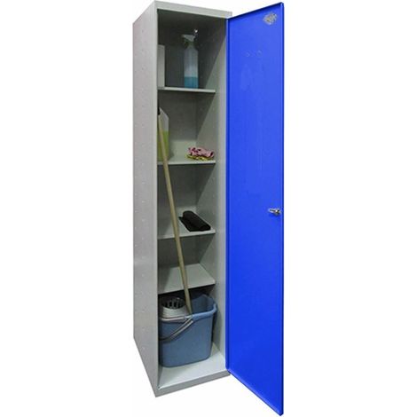 Armario Taquilla SIMONLOCKER Profesional Montado Cleaning 180x40x40 1/4 Gris/Azul