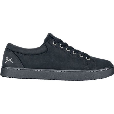 Calzado de trabajo hostelería y transporte, con tracción antideslizante FINN BLACK LEATHER SHOES FOR CREWS 47 Negro (1/5)