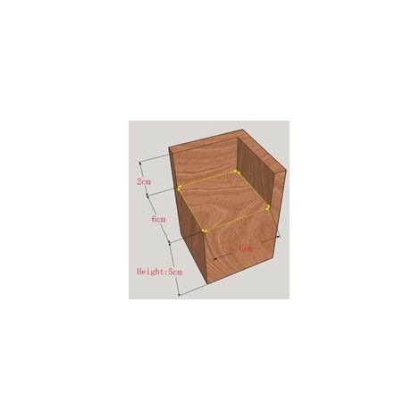 Lot de 4 Élévateurs de Meubles Rehausseurs de Meubles en Bois, Lit de Bureau Riser Meubles Pieds de Levage Pieds jusqu'à pour Table de Bureau lit(Size:6x6x5cm)