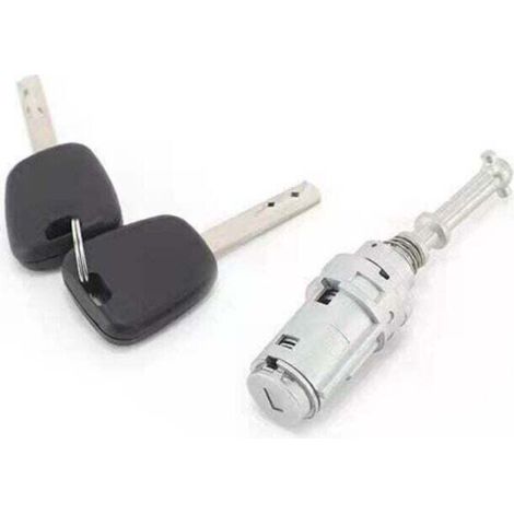 Left door lock, cylinder, 2 keys, Suitable for Citroën C2 C3 door lock cylinder, Triumphant door lock cylinder, auto parts (1/5)