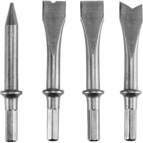Einhell Set 4 Scalpelli Per Scalpello Pneumatico