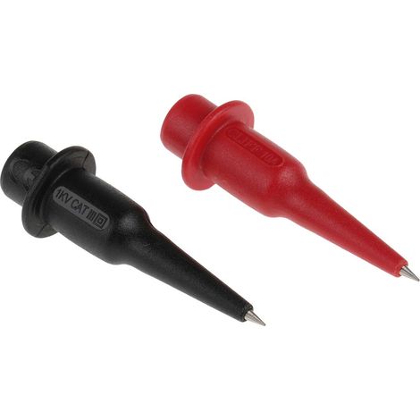 Sonde de test RS PRO, pointe de 3.5mm, 1kV, Noir, Rouge ( Prix pour 1 ) (1/2)