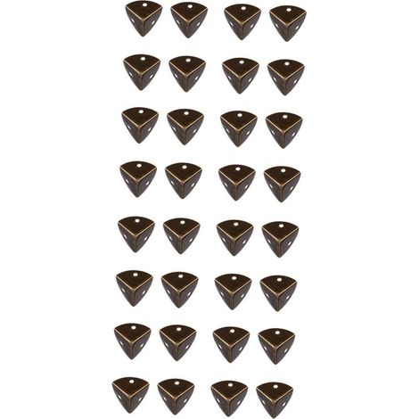 24 protège-coins décoratifs, métal, style vintage, pour boîtes (1/5)