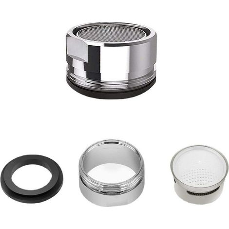 3 Pcs Mousseur Robinet,24mm Aerateur Filtre Robinet Accessoires économiseurs d'Eau avec joint d'étanchéité pour Cuisine Salle de Bain (1/5)