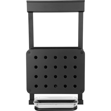 Étagère murale en aluminium pour baguettes, avec passoire intégrée pour la cuisine (1/5)