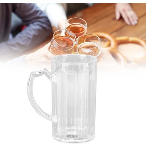 Mug à Bière 500ML Grande Capacité Léger Portable Poignée Confortable Écologique (1/5)