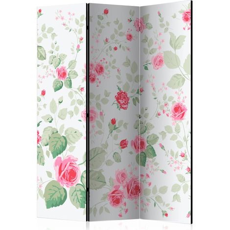 Paravento - Rosy pleasures [Room Dividers] - 135x172 (1/4)