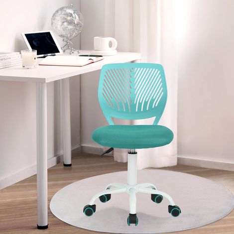 Chaise de Bureau pivotante à Hauteur réglable avec Petit Trou, pour Chambre d'enfant ou Salle d'étude, Vert (1/5)