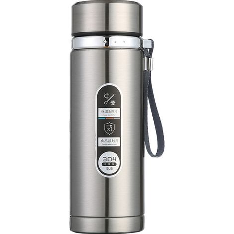Bouteille isotherme en acier inoxydable 1000ml, portable pour activités extérieures, double paroi sous vide, pour hommes et femmes (1/5)