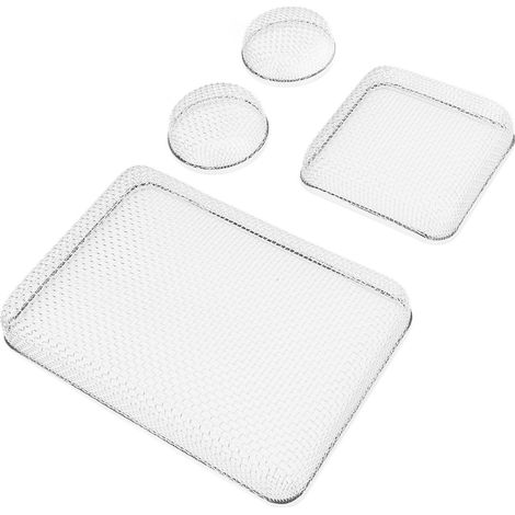 Lot de 4 moustiquaires volantes pour camping-car, en acier inoxydable antirouille et durable, pour grille d'aération de fournaise. (1/5)