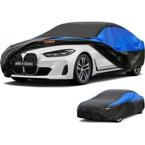 Autoabdeckung wasserdicht atmungsaktiv für BMW 4 Series (2013-2024) Schwarz Blau (1/5)
