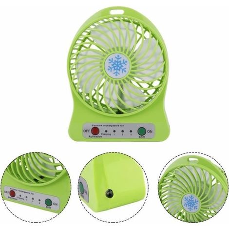 1 PC Portable Personnel Mini Ventilateur Réglable 3 Vitesse USB Rechargeable Ventilateurs Maison Bureau Bureau Refroidisseur Ventila (1/2)