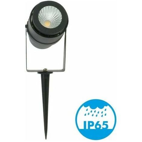 Spot piquet de Jardin LED 12W Noir 720 LM Température de Couleur: Blanc neutre 4000K