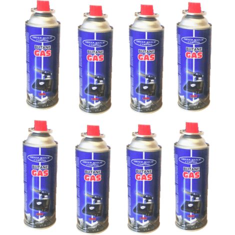 8 PZ BOMBOLETTA RICARICA CARTUCCIA GAS BUTANO DISERBANTE FORNELLO CAMPEGGIO