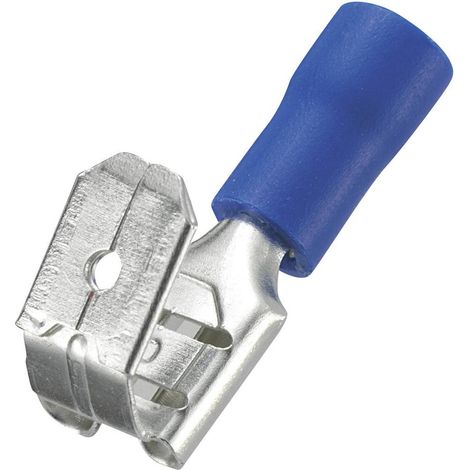 TRU COMPONENTS 745034 Presa piatta con linguetta angolata Larghezza spina: 6.4 mm Spessore spina: 0.8 mm 180 ° Parzialm