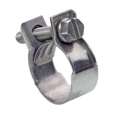 MIKALOR abrazadera con tornillo 14x15 zincado caja 100 , Abrazadera con tornillo de Zinc. - Tamaño: 14 x 15 mm. - Caja de 100 unidades. - W/1.
