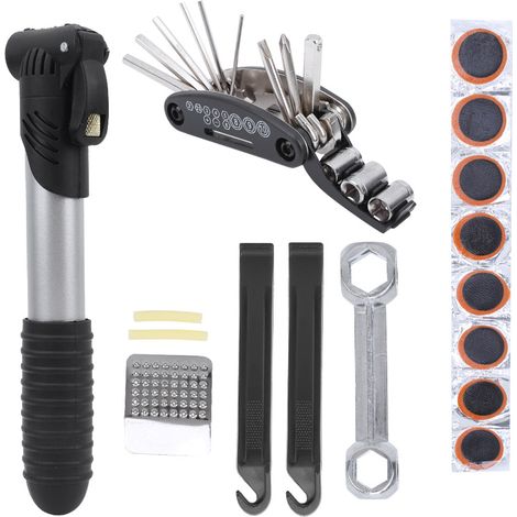 Kit de Réparation Vélo Portable avec Outils de Cyclisme Nécessaires et Sac de Transport (1/5)