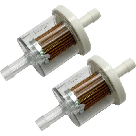 Filtre à carburant de rechange pour Briggs Stratton 691035, filtre à carburant 40 microns filtre à carburant en ligne 1/4" compatible avec Kawasaki FH430V (1/4)