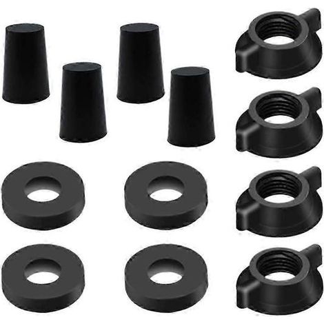 Kit de repuesto de filtro para sistema de purificación de agua : 4 tuercas de mariposa, 4 arandelas y 4 tapones de silicona (ZI) (1/5)