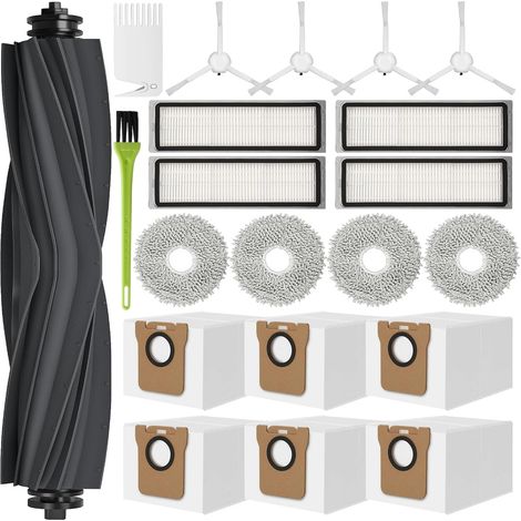 L10s Ultra Zubehör für Dreame L10s Ultra Ersatzteile für L10 Ultra Zubehörset 6 Staubbeutel 4 Mopp Wischpads 1 Hauptbürste 4 Filter 4 Seitenbürste