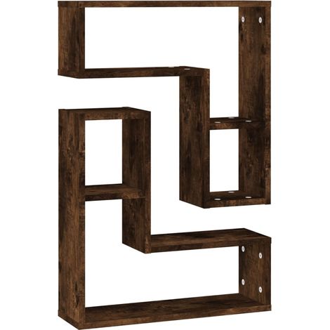 Maison Exclusive - Wandregale 2 Stk. Räuchereiche 50x15x50 cm Hol (1/5)