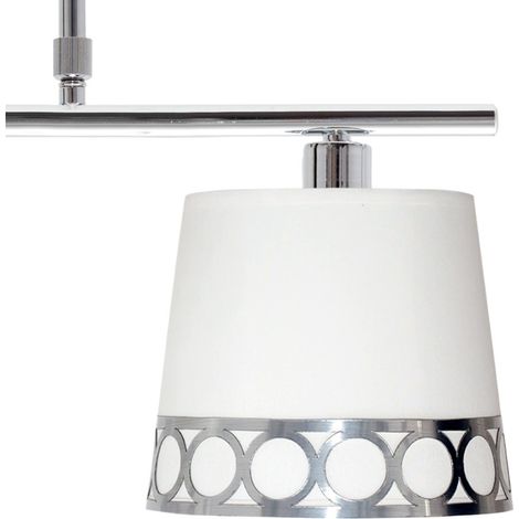 Lampara Dalia 2xe14 Blanco/plata Regx40x16 Cm (1/2)