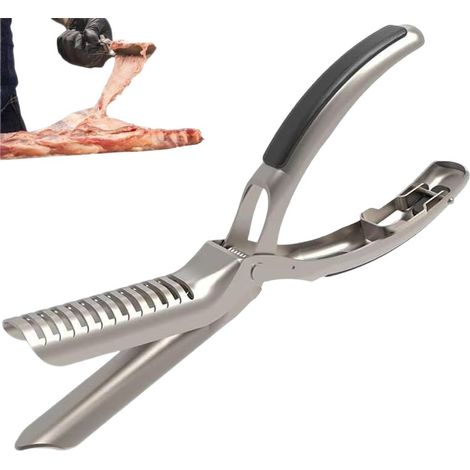 Outil Préparation Côtes Inox Ergonomique, Accessoire BBQ Pour Amateurs De Grillades (1/5)