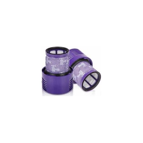 Confezione da 2 filtri di ricambio lavabili e riutilizzabili per Dyson V10 Cyclone Animal Absolute Motor Head Total Clean Pro Extra Cordless con spazzola per la pulizia (1/4)