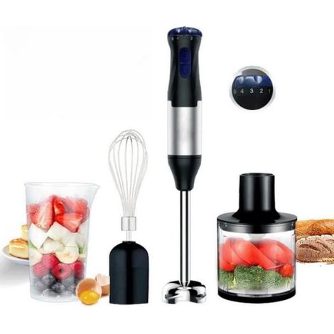 Mixeur Plongeant - - 1000W - 5 Vitesses - Turbo - Accessoires Inclus (1/3)