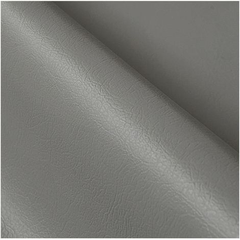 Similicuir Au Mètre H140 Similicuir Tissu d'Ameublement Faux Cuir - Gris (1/4)