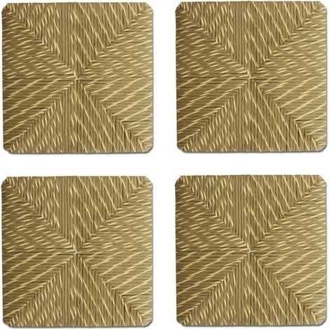 Mediawave Store – Kit de sièges de remplacement en paille naturelle 37x37 cm – Lot de 4 pièces – Pour chaise modèle Pisa – Intérieur en bois massif