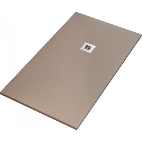 Piatto doccia in marmo resina Tortora pietra h3 cm Getra Tortora,75x120 cm