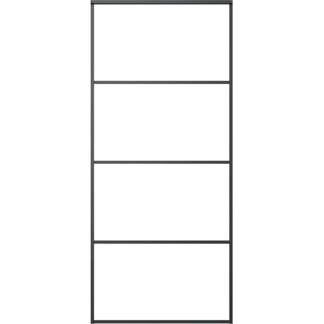 Maison Exclusive - Schiebetür Aluminium und ESG Glas 90x205 cm Sc