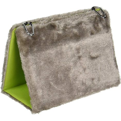 Hamac pour oiseaux - Cabane suspendue douillette Happy Cabin, hamac pour oiseaux de compagnie 17 x 11 x 13 cm (1/2)