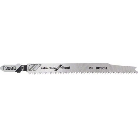 Lames pour scie sauteuse Bosch T 308 B 3 unités (1/4)