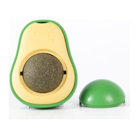 1 Pièce Balle Herbe à Chat, Jouet Boule d'herbe à Chat, Jouets à l'herbe à Chat,vert,Fonepro (1/4)