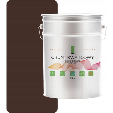 Imprimación de cuarzo para yeso de silicona, 15 kg, marrón chocolate F8017 (1/5)