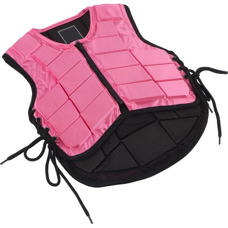 Gilet d'équitation enfant rembourré en mousse, équipement de protection pour l'équitation, roseCS (1/5)